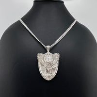 Thumbnail for Collar y medalla Arcángel San Miguel de Plata 950 - nativosjewelry