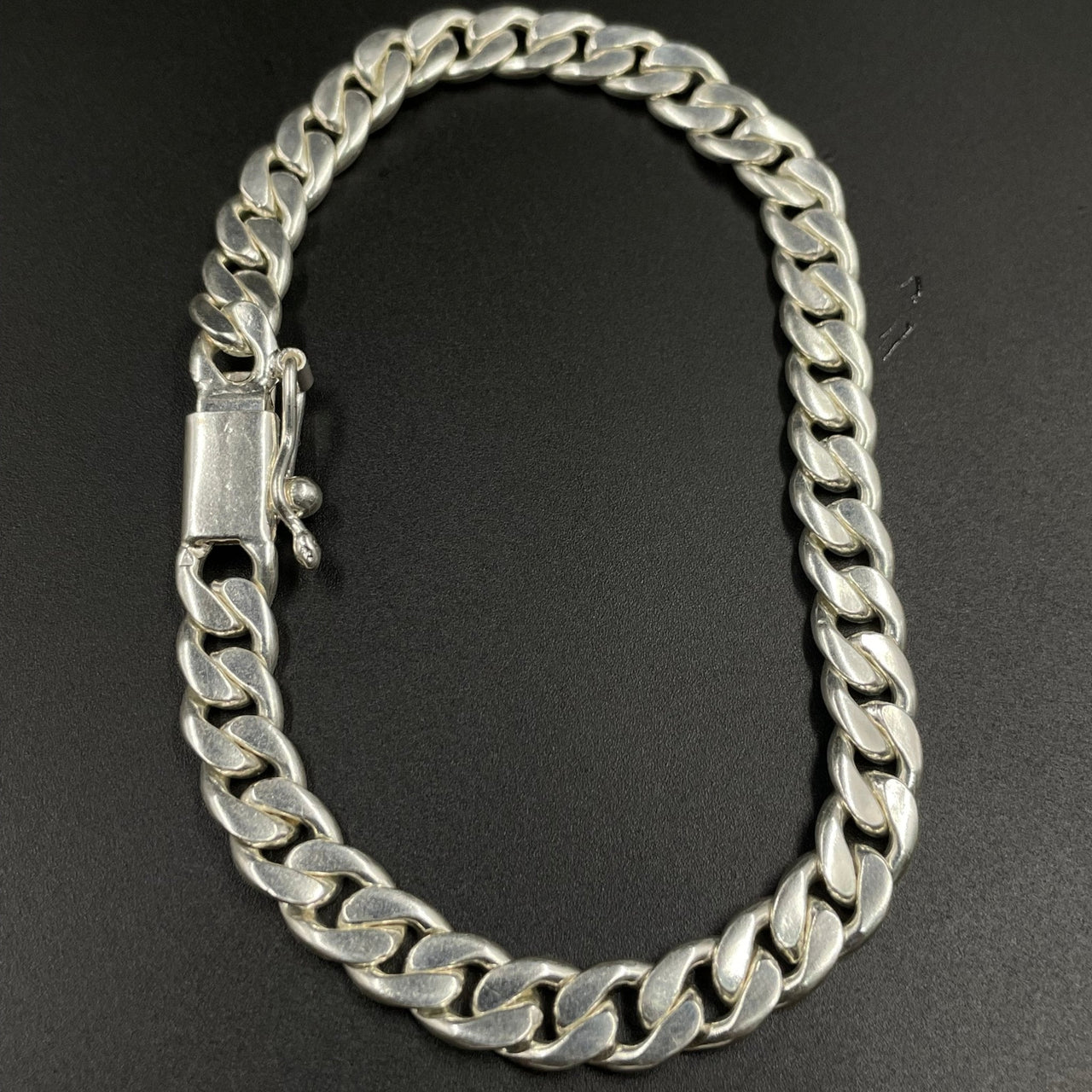 Juego Cadena y pulsera de Plata 950 modelo lomo de corvina 5mm - nativosjewelry