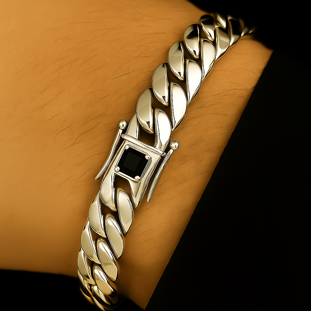 Miami Clásica 9mm — Silver Cuban Bracelet 999 (21cm) - nativosjewelry