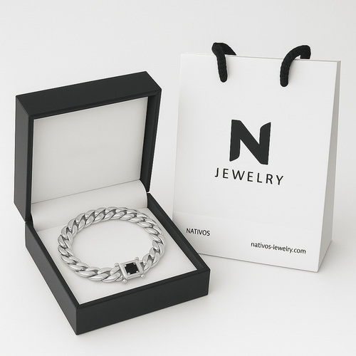 Miami Clásica 9mm — Silver Cuban Bracelet 999 (21cm) - nativosjewelry