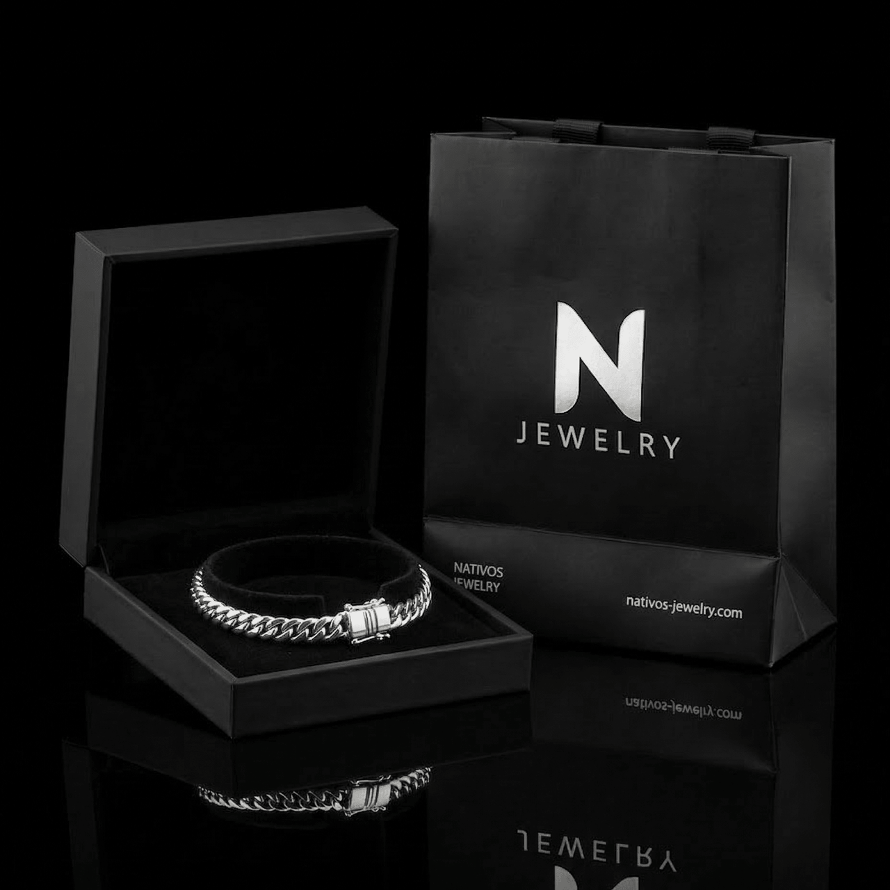 Miami Clean 5mm — Silver Cuban Bracelet 999 (21cm) - nativosjewelry