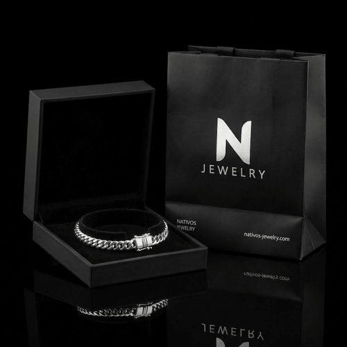 Miami Clean 5mm — Silver Cuban Bracelet 999 (21cm) - nativosjewelry
