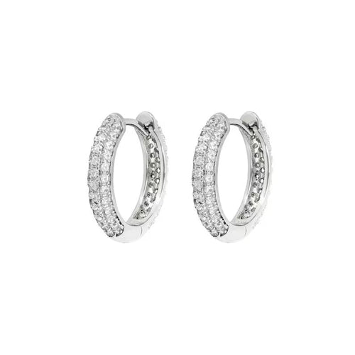 Aretes de Aro Hombre Plata con Circones – Joyería de Lujo Masculina - nativosjewelry