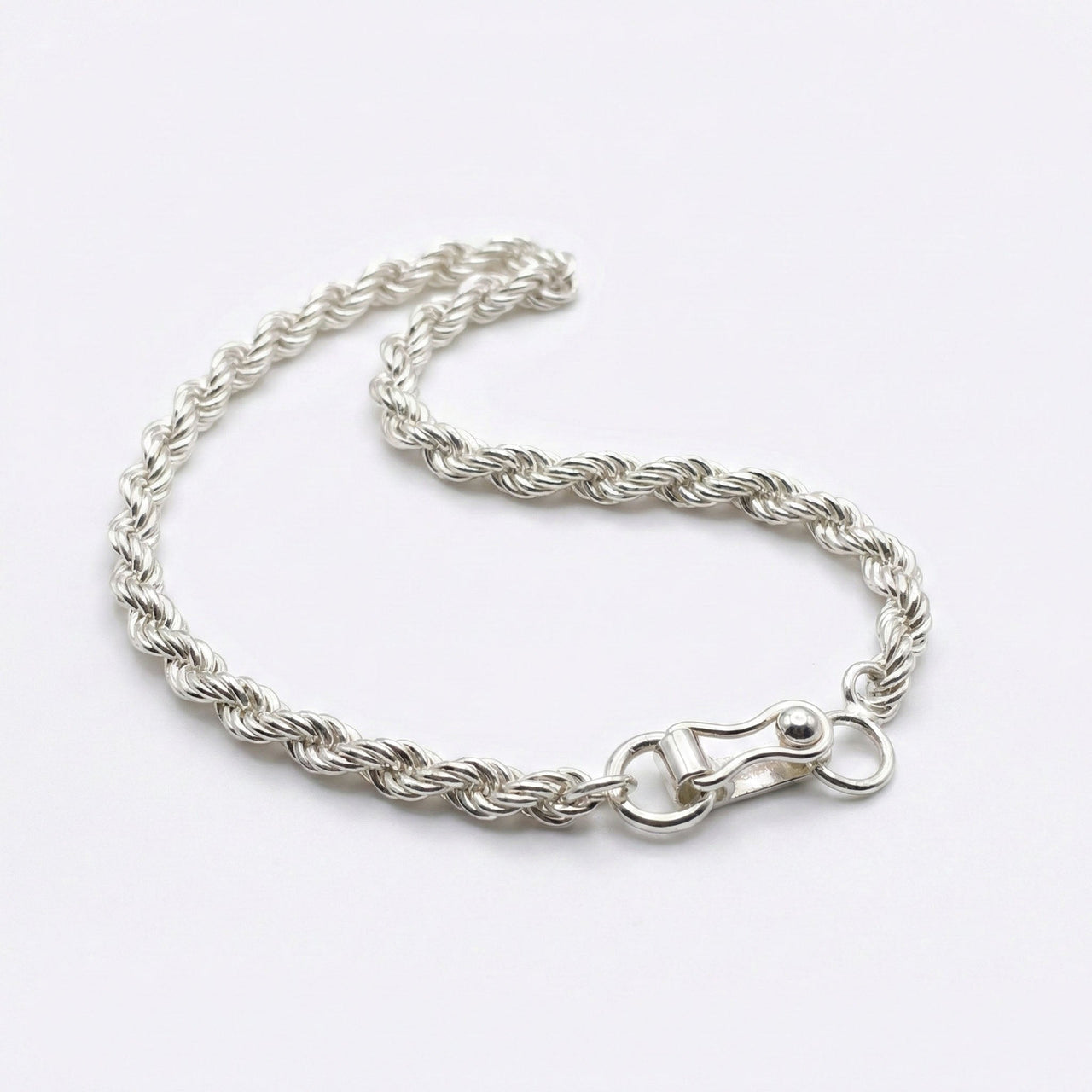 Rope Diario 2mm — Silver Rope Bracelet 950 - nativosjewelry