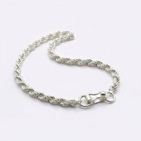 Thumbnail for Rope Diario 2mm — Silver Rope Bracelet 950 - nativosjewelry