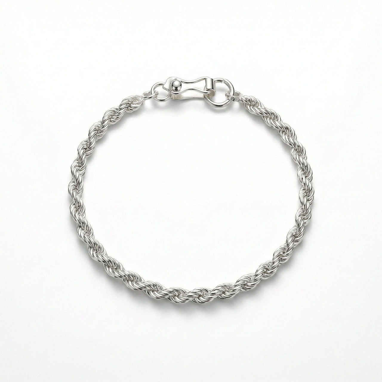 Rope Diario 2mm — Silver Rope Bracelet 950 - nativosjewelry