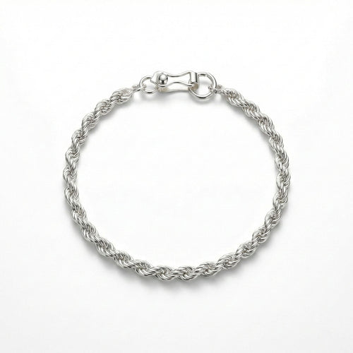 Rope Diario 2mm — Silver Rope Bracelet 950 - nativosjewelry