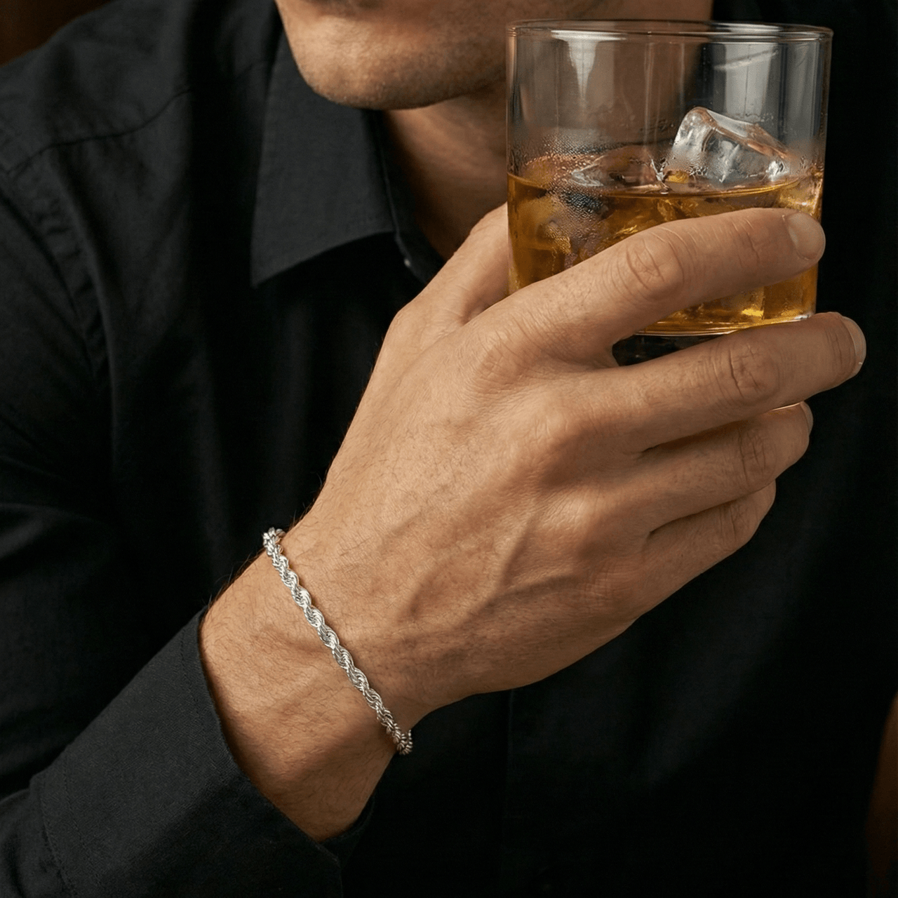 Rope Diario 2mm — Silver Rope Bracelet 950 - nativosjewelry