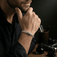 Thumbnail for Lomo Presencia 6mm — Silver Bracelet 950 - nativosjewelry