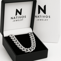 Thumbnail for Cadena Miami Cuban 14mm Plata ley 999 - nativosjewelry