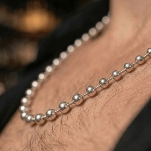 Set Cuentas — Cadena y Pulsera Plata 950 - nativosjewelry