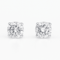 Thumbnail for Arete circón redondo - nativosjewelry