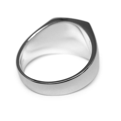 Ónix Clásico — Anillo Plata 950