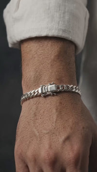 Malla Cubana Equilibrio 5mm — Silver Cuban Bracelet 950