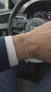 Pulsera Microlomo Clean — Plata 925 para Hombre