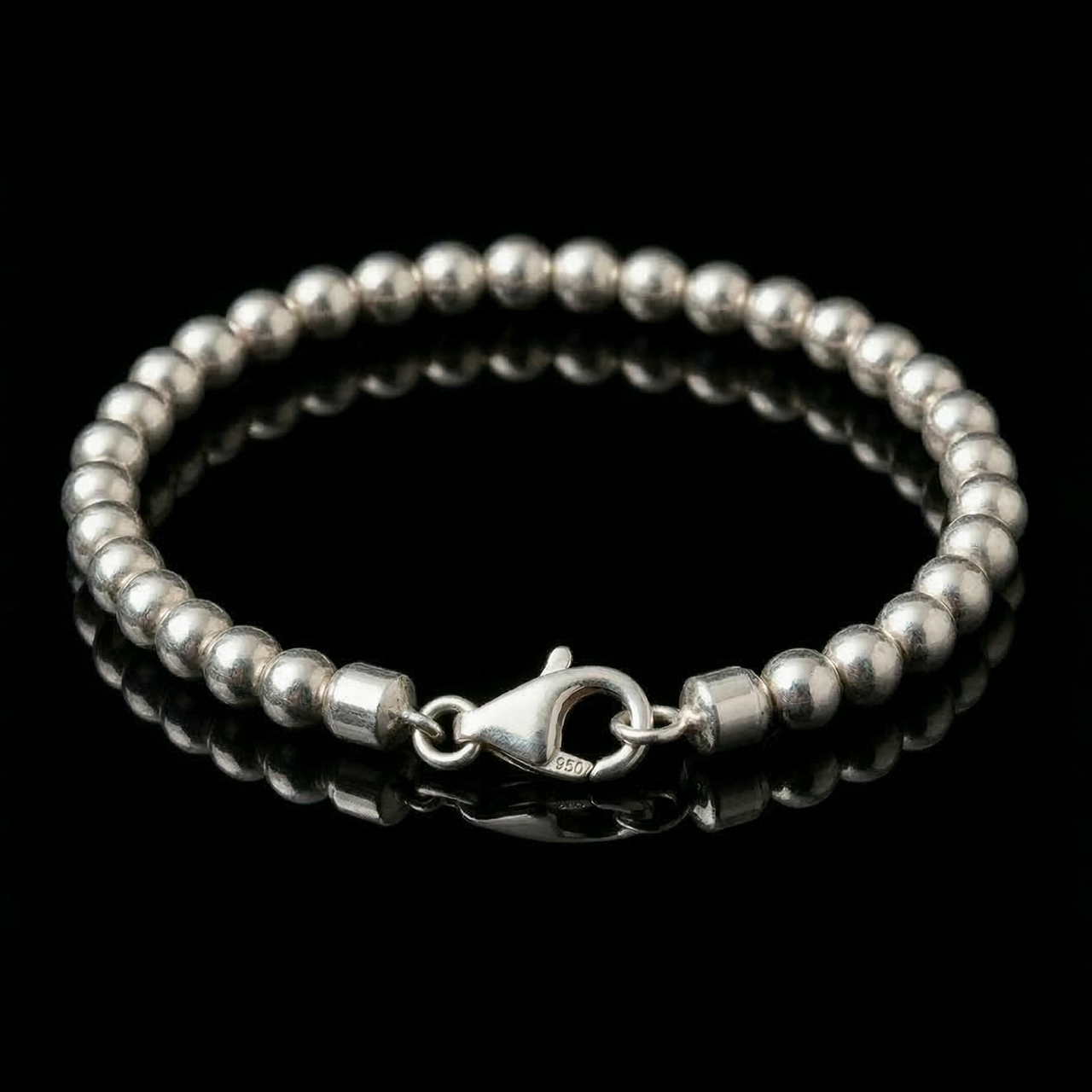 Essence Beads — Silver Beaded Bracelet 950 