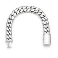 Thumbnail for Pulsera Eslabones Cubanos de 13mm - Broche Door- Plata 999
