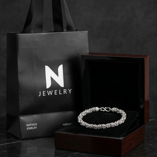 Punto Peruano Tradición 3mm — Silver Bracelet 950
