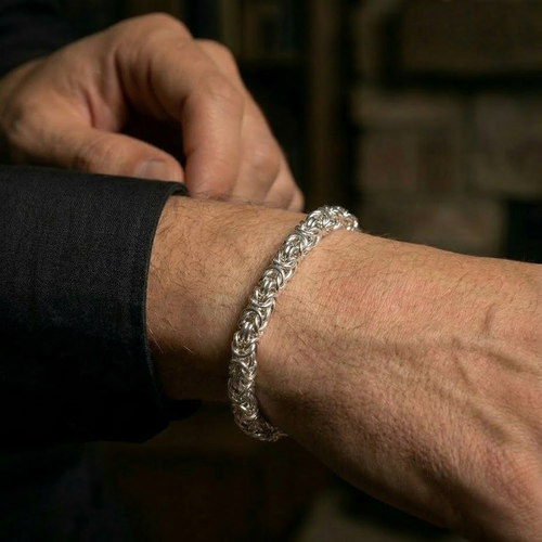Punto Peruano Tradición 3mm — Silver Bracelet 950