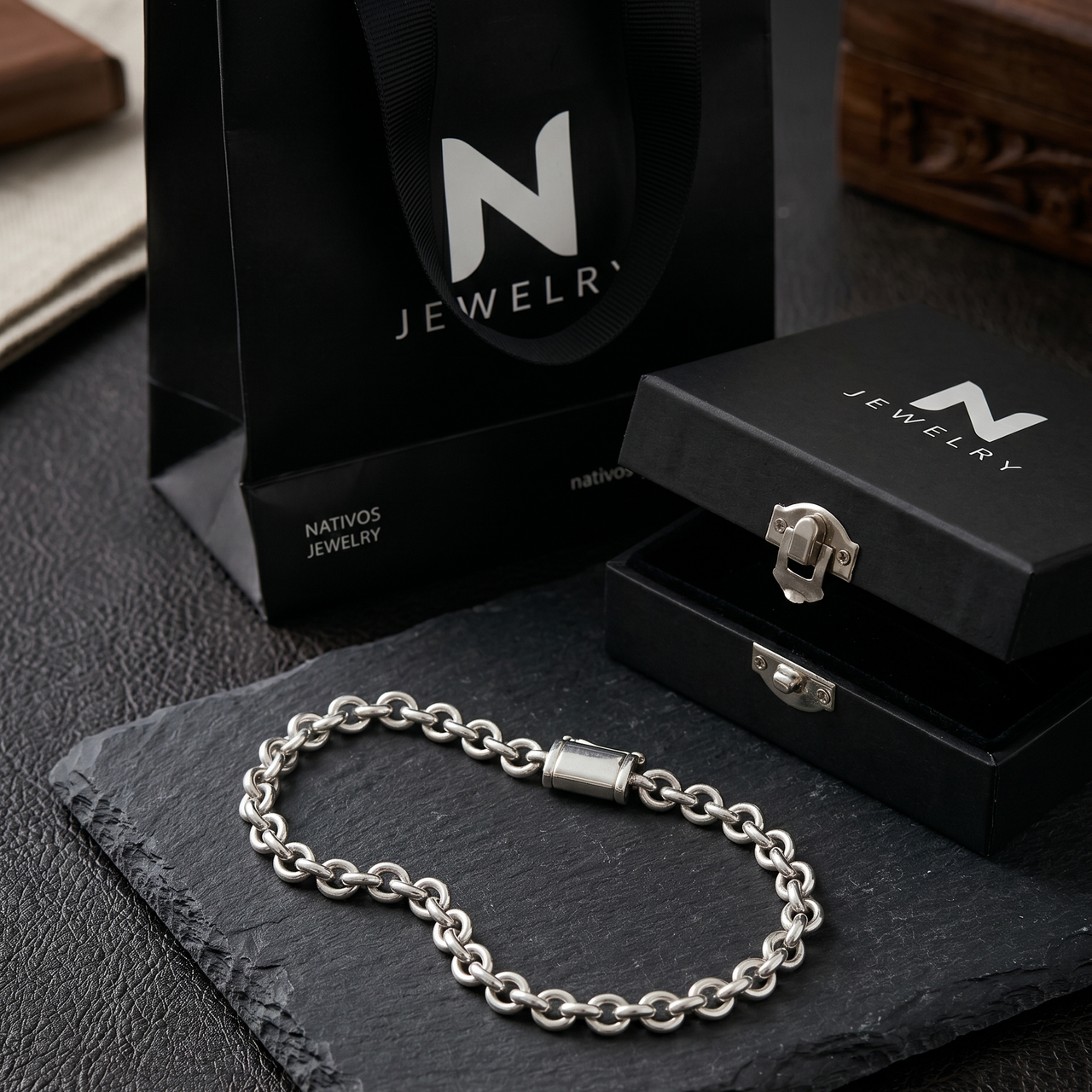 Classic Rolo 6mm — Silver Bracelet 950 (21cm)