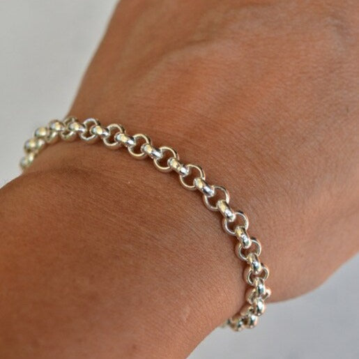 Pulsera Rolo de Plata 950