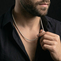 Thumbnail for Cadena Rope 3 mm — Plata 950