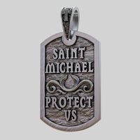 Thumbnail for Collar Miguel Arcangel de Plata ley 950