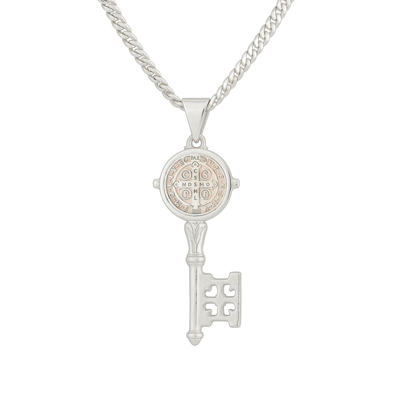 Saint Benedict Key Necklace
