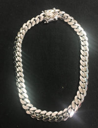 Thumbnail for Cadena Cubana de Plata ley 999 260gr 13mm 50cm