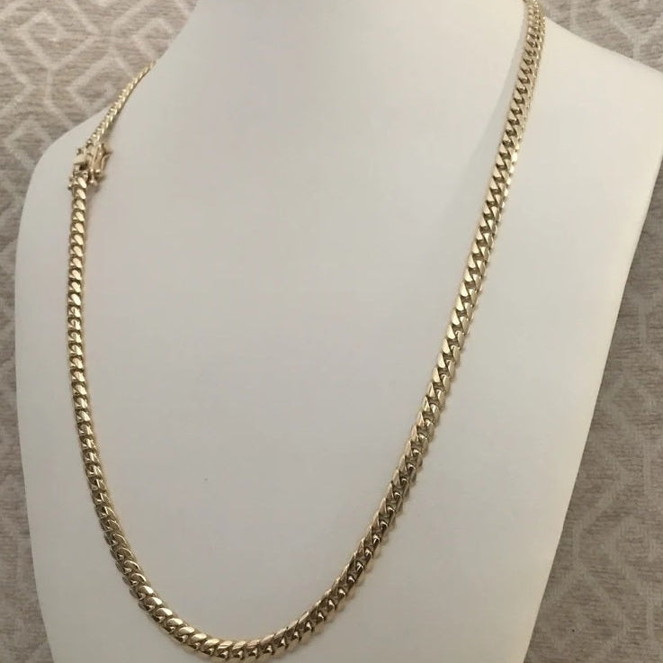 Cadena Cubana Semigruesa Oro Laminado 18k | Cuotas Sin Interés - Foto 4