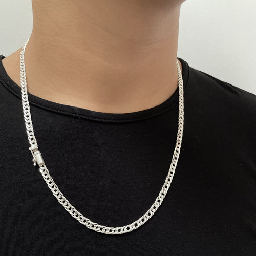 Cadena Malla de Plata 950 para Hombre 4mm