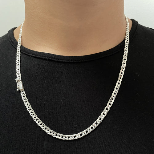 Cadena Malla de Plata 950 para Hombre 4mm