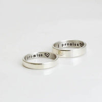 Thumbnail for Alianzas de Plata ley 950 Promise - nativosjewelry
