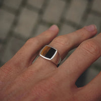 Thumbnail for Ojo de Tigre — Anillo Plata 950 - nativosjewelry