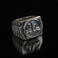 Thumbnail for Pistol Scale — Anillo Plata 950 - nativosjewelry