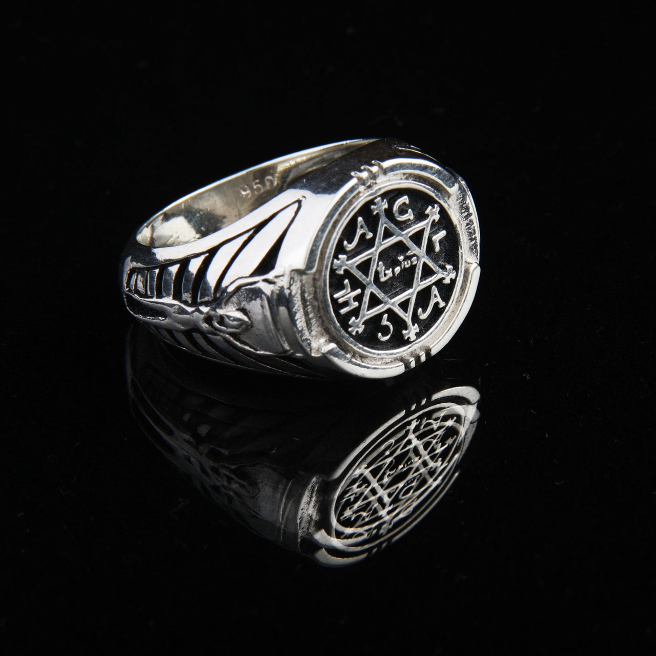 Salomón Sabiduría — Anillo Plata 950 - nativosjewelry