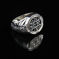 Thumbnail for Salomón Sabiduría — Anillo Plata 950 - nativosjewelry