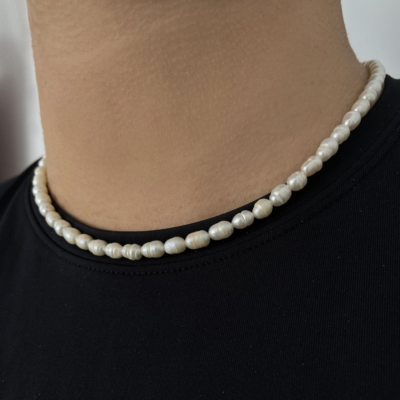 Collar de Perlas de Rio con broche de Plata - nativosjewelry