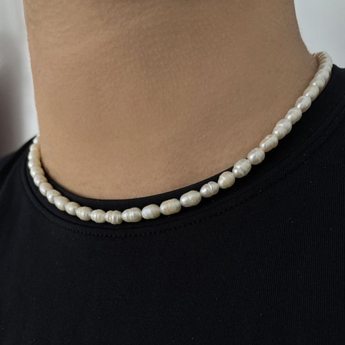 Collar de Perlas de Rio con broche de Plata - nativosjewelry