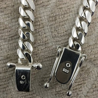 Thumbnail for Collar eslabones cubanos 8mm Plata 999 - nativosjewelry