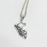 Thumbnail for Collar Mapa del Perú — Plata 950 - nativosjewelry