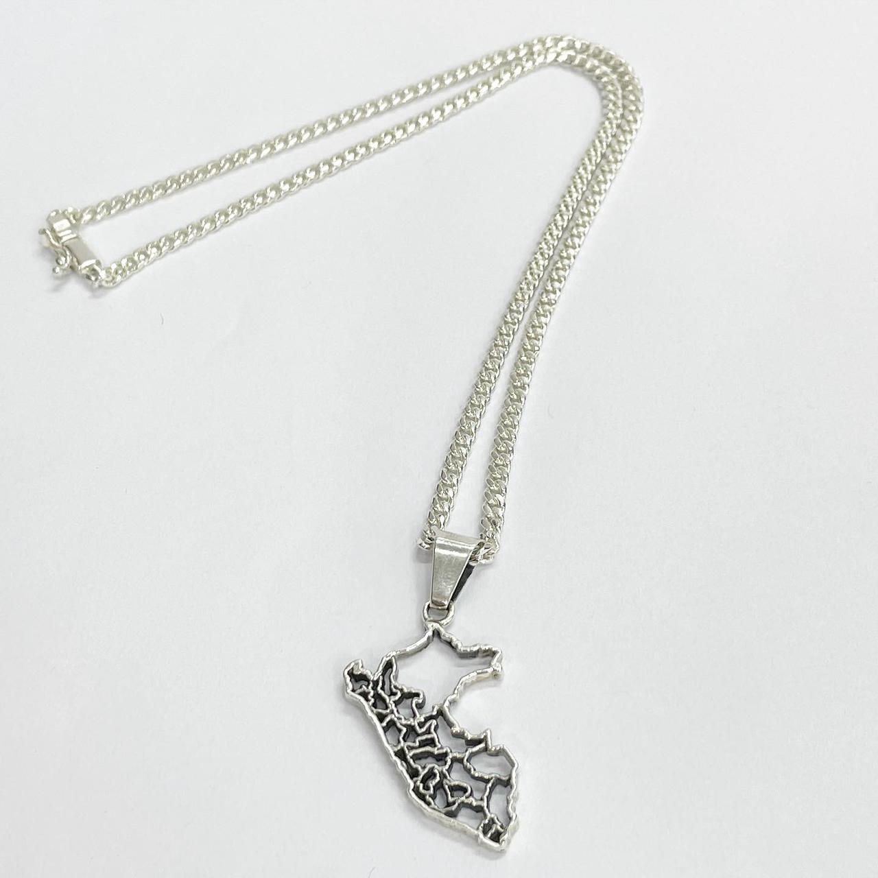 Collar Mapa del Perú — Plata 950 - nativosjewelry