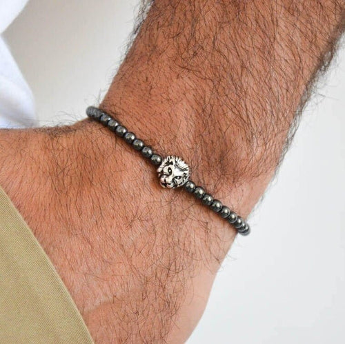 Onix con dije de León Plata 950 - nativosjewelry