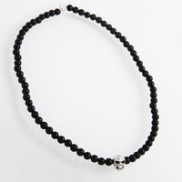 Thumbnail for Gargantilla Onyx Skull Silver - nativosjewelry