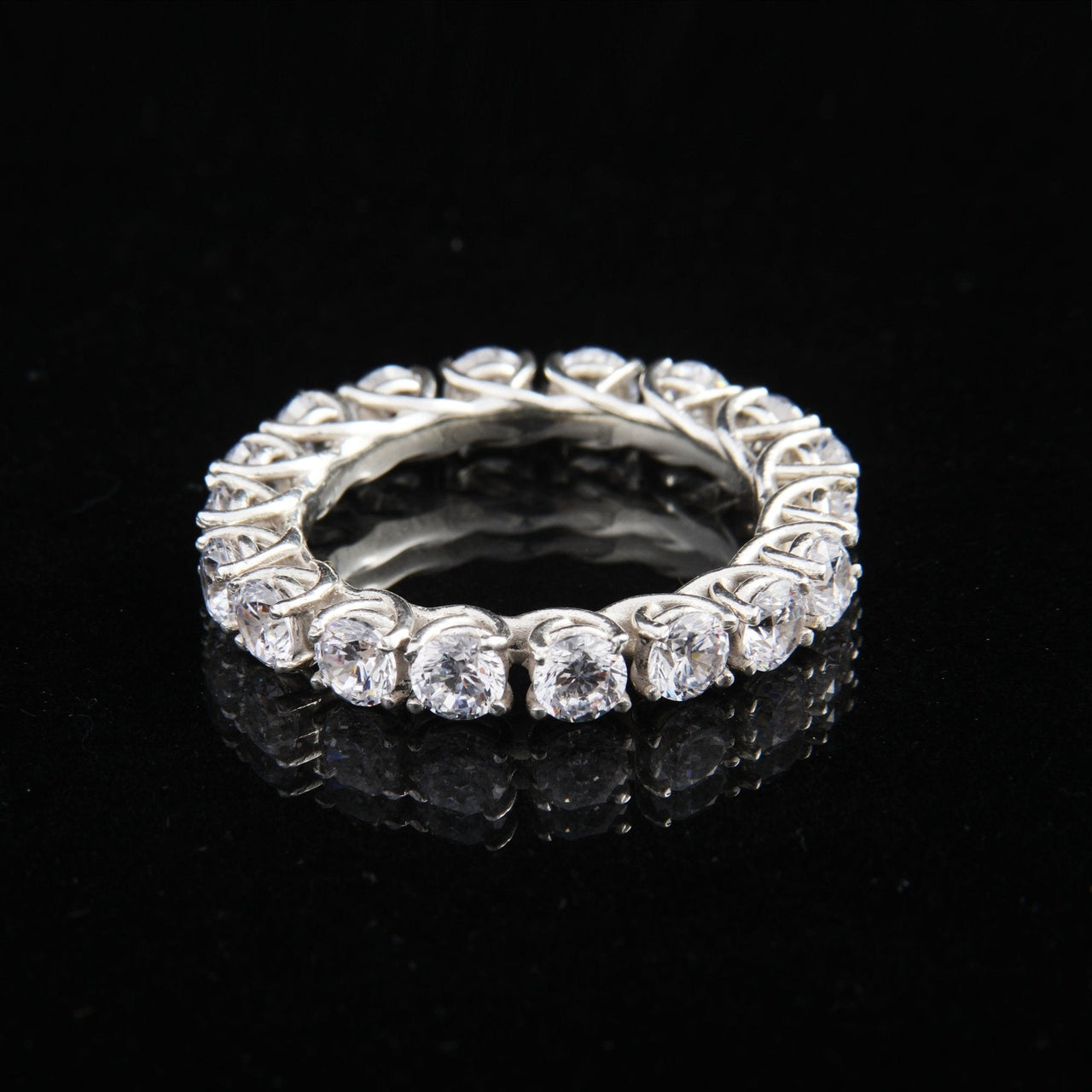 Tennis Iced — Anillo Plata 950 - nativosjewelry