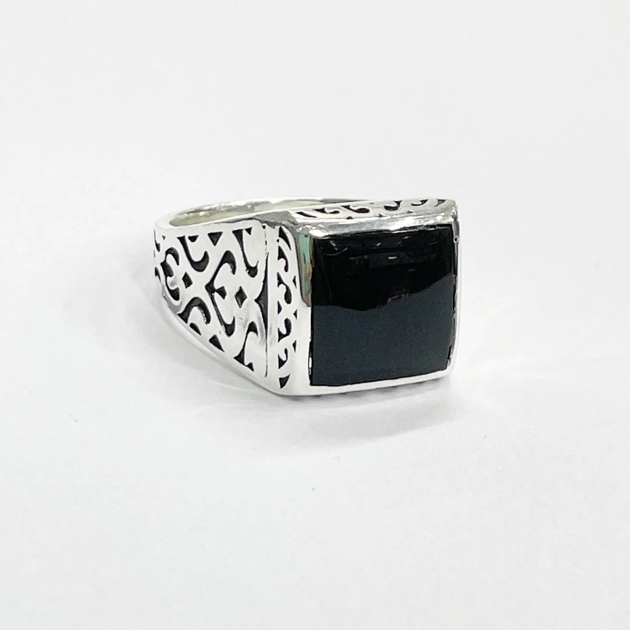 Carved — Anillo Plata 950 - nativosjewelry