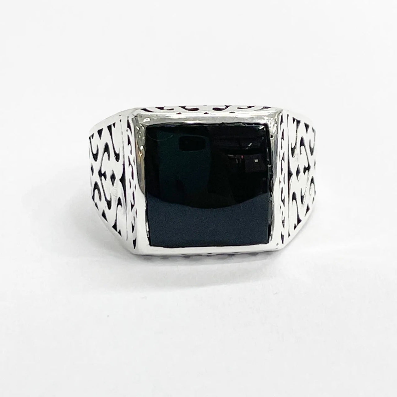 Carved — Anillo Plata 950 - nativosjewelry