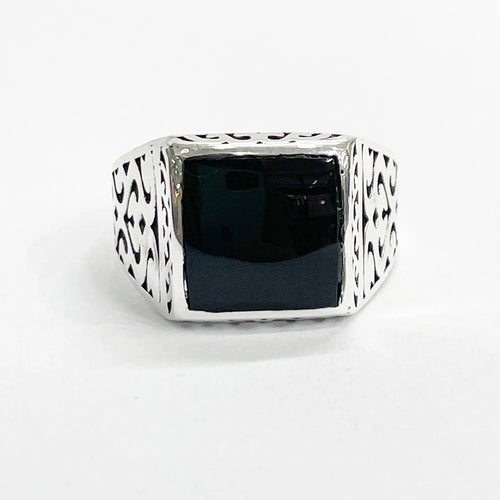 Carved — Anillo Plata 950 - nativosjewelry