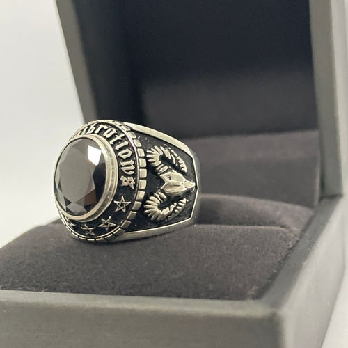 GOAT — Anillo Plata 950 - nativosjewelry