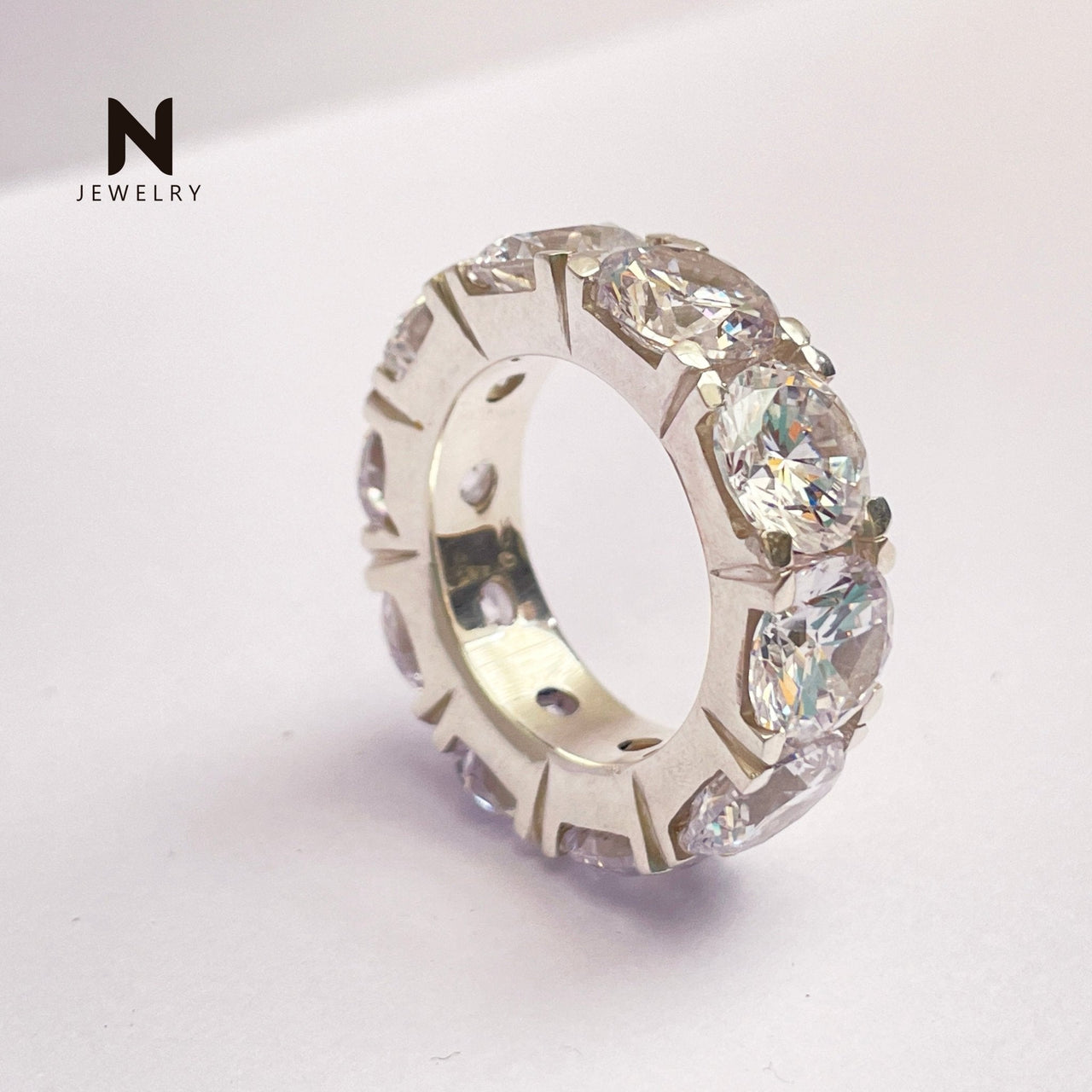 Crystal Line — Anillo Plata 950 - nativosjewelry
